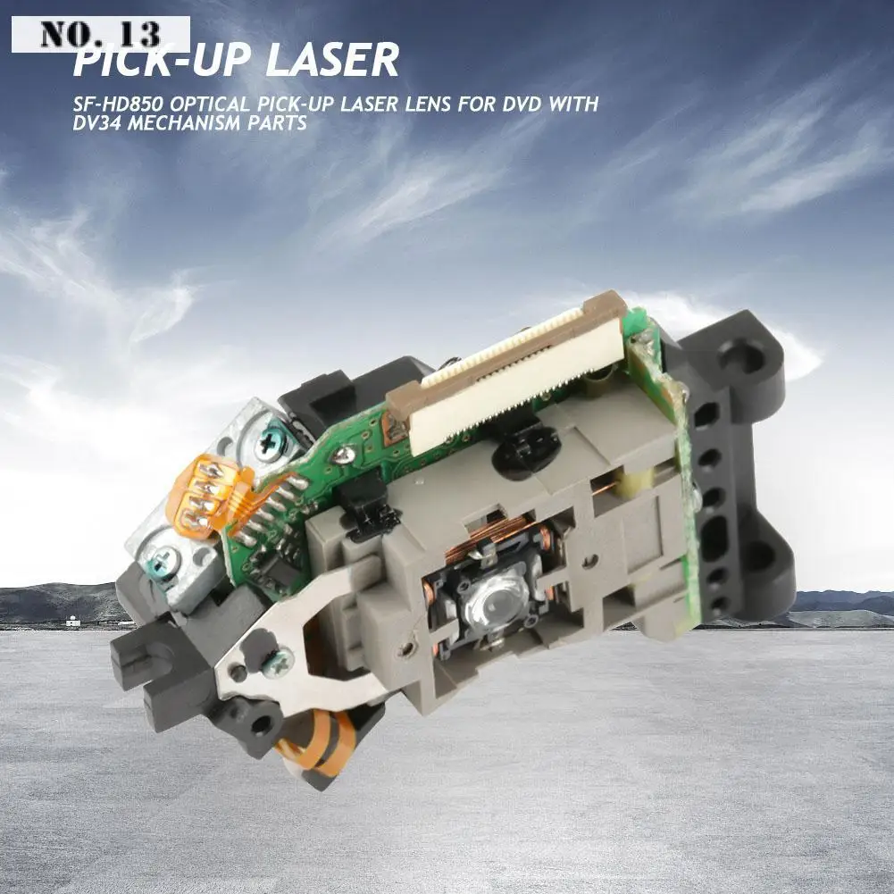 Lente laser de captação óptica para dvd com peças do mecanismo dv34, lente laser óptica com acabamento fino, padronizada
