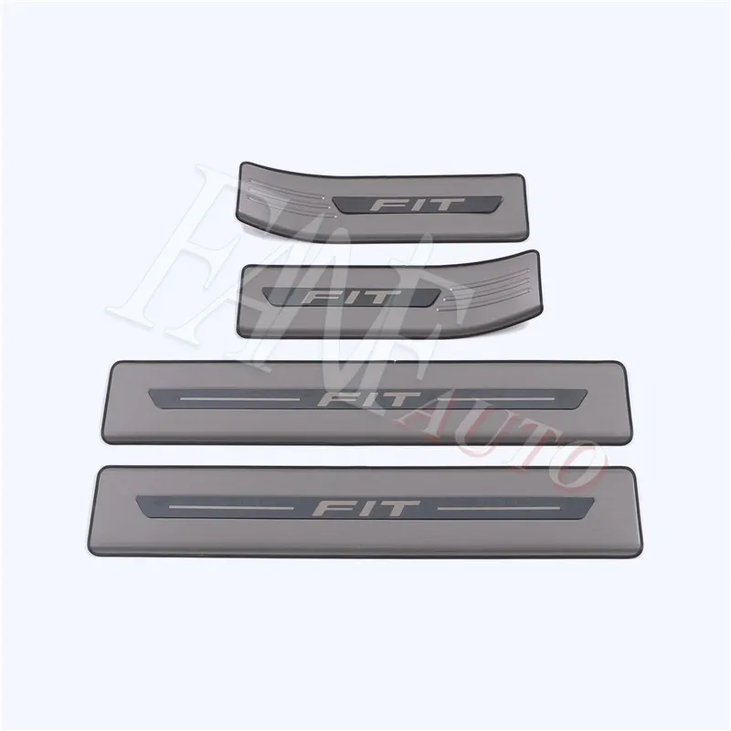 

Stainless Steel Inner Outer Door Sill Scuff Plate Guard Sills Protector Trim For Honda FIT 2020 2021 GR GS