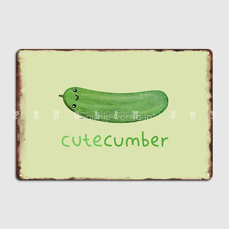 

Cutecumber Metal Plaque Poster Wall Mural Club Bar Printing Plaques Tin Sign Posters