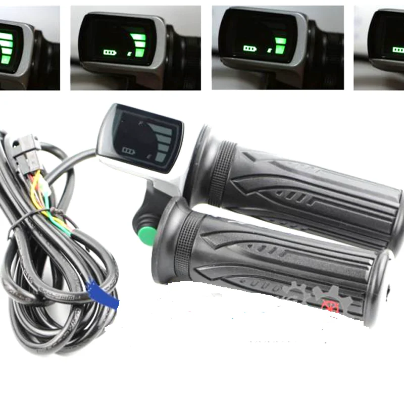 24V36V48V Wuxing 122DX Electric Bicycle Accelerator Electric Scooter Handle With Battery Indicator Electric Scooter/bike sparts