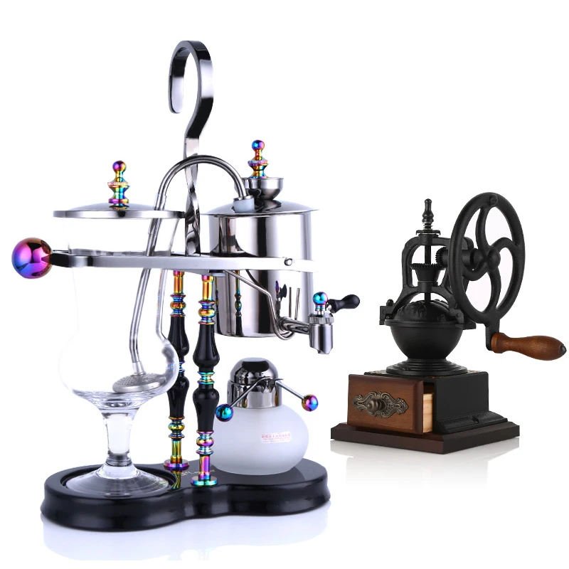 

Royal Balance Syphon Maker Belgian pots Home siphon coffee makers Coffee pots + Handwheel grinders coffee maker machine