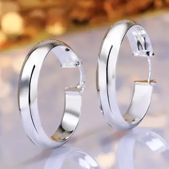 il prezzo di fabbrica dei gioielli dell'orecchino di alta qualità del bello matrimonio della signora delle donne rotonde dell'argento sterlina di modo 925 libera il trasporto