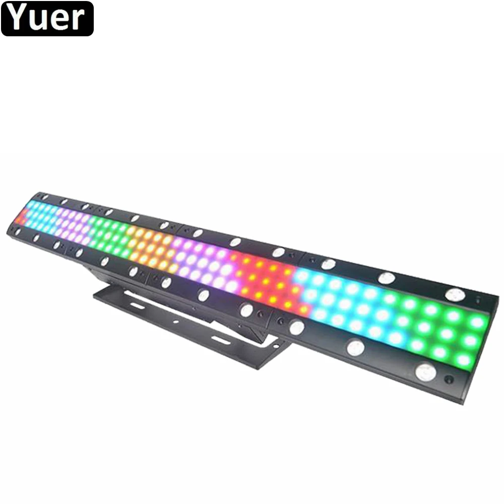 

24X160pcs LED Pixel Strip Light DMX 512 Strobe Light For DJ Disco Club Party Show 100CM RGB 3IN1 Bar Light Wall Washer Lighting