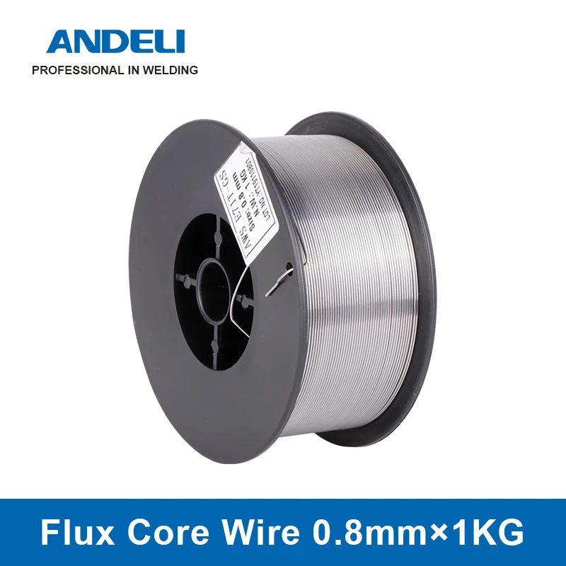 ANDELI Flux Core Wire Self-Shielded No Gas Mig Wire 1KG 1.0mm Carbon Steel Flux Core Wire Mig Welding Gasless Wire