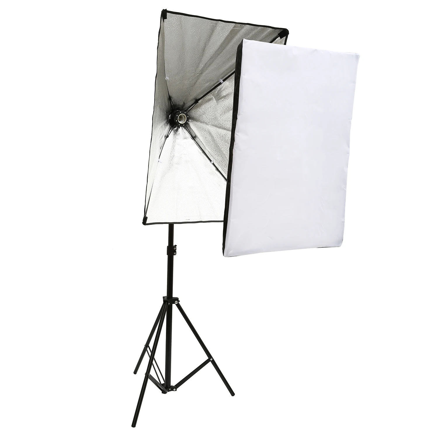 Iluminación de fotografía con soporte de trípode de luz, Softbox de estudio fotográfico, Bombilla de lámpara LED regulable de 50W, para cámara y teléfono, 2m, 50x70CM