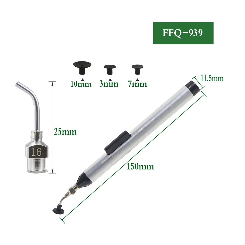 Vacuum Suction Pen Tools FFQ-939 Header Vacuum Suction Pen Alternative Tweezers Pick Up Tools Mini IC SMD Vacuum Sucking Pen