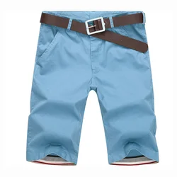 Korte Broek Heren 2024 Zomer Mode Heren Short Casual Katoen Slanke Bermuda Masculina Strand Short Joggingbroek Knielengte Kort