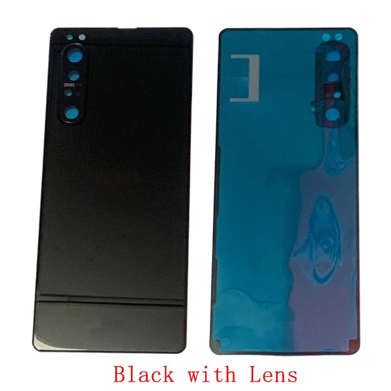 Rear Door Housing Case Battery Cover Panel wtih Heat sticker For Xperia 1 II XQ-AT51 XQ-AT52 Back Cover Repair Parts