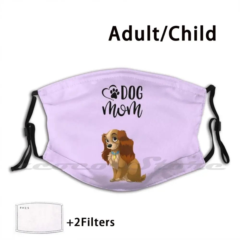 Cão mãe lavável tendência personalizado pm2.5 filtro máscara cães cães bonitos cães fêmea cão menina senhora tramp