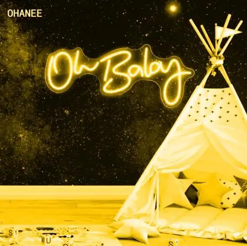 OHANEE Oh Baby Neon Sign Led Light Custom Name Logo Personalized Decoration Wall Home Decor Birthday Gift