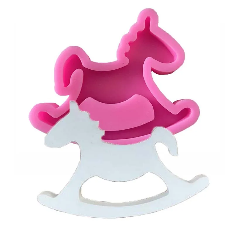 

Детская силиконовая форма в форме лошади трояна, искусственная форма для шоколада, выпечки кексов, мыла и мастики