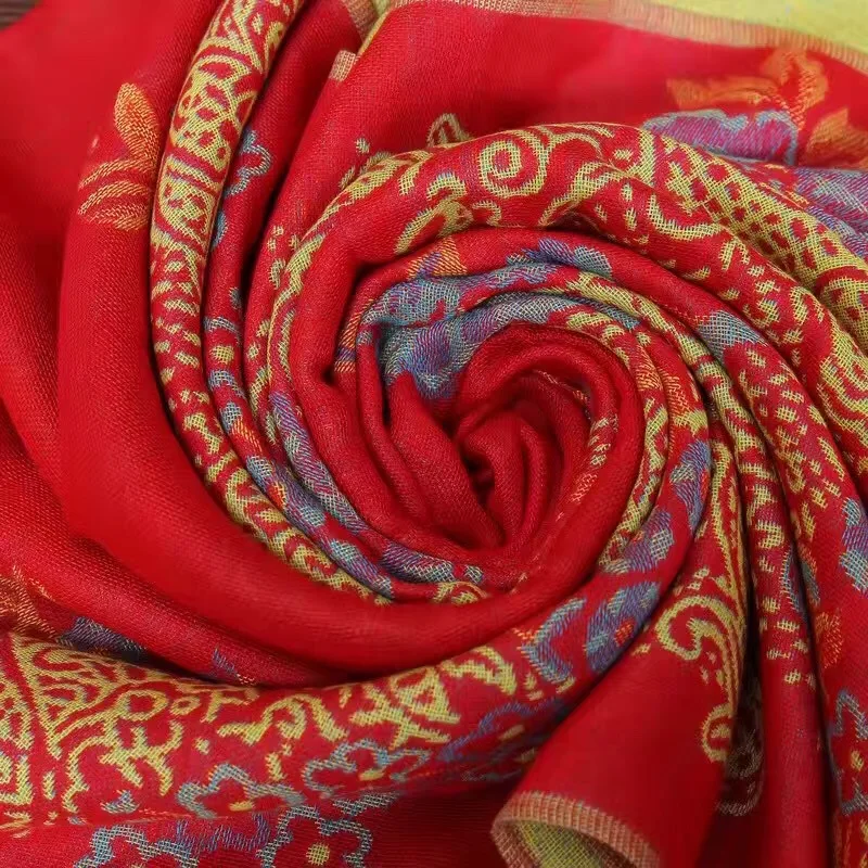 Fashion Women Lady Double Side Cotton Pashmina Shawl Hijab Chal Autumn Winter New Travel Scarves Shawl Tassel Bufanda
