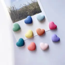 Lot de 10 punaises en forme de cœur en liège plastique de qualité, épingles de sécurité colorées, accessoires de bureau et d'école