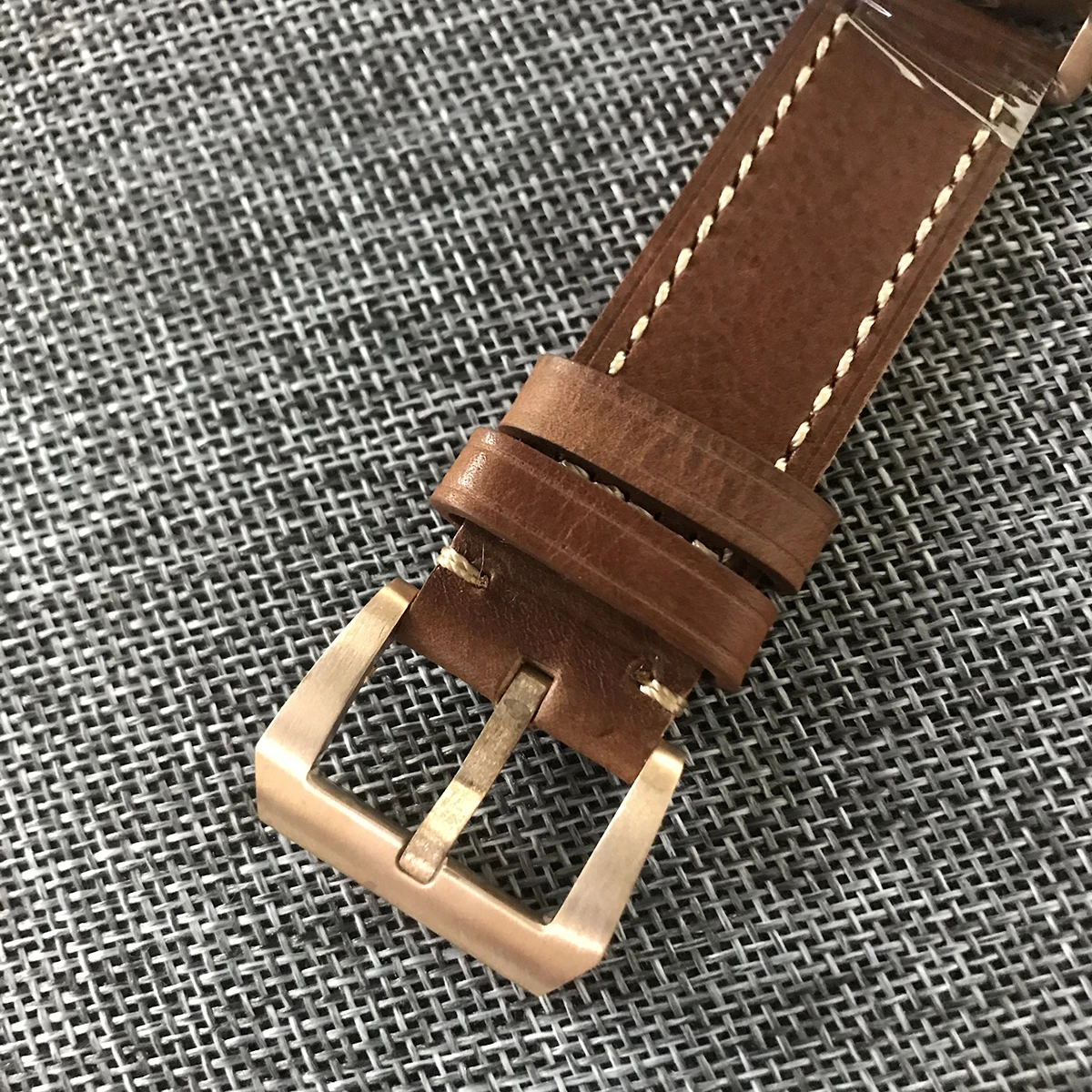 Hruodland 20mm 22mm CUSN8 Bronze Buckle Suitable Leather Strap Buckle, Bronze Watch Accessories