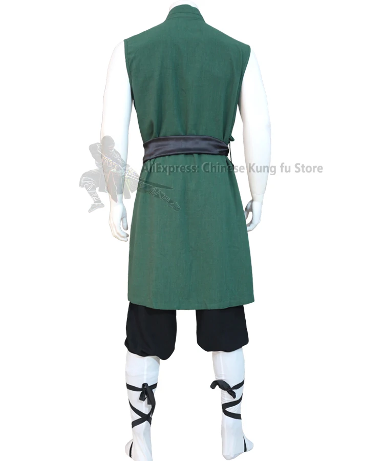 Sem mangas kung fu chinês terno shaolin monge uniforme artes marciais tai chi roupas wing chun roupões 10 cores precisam de medidas