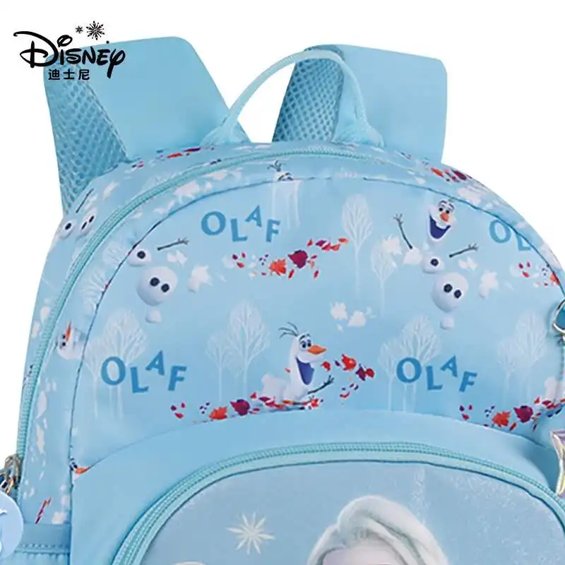 Disney-mochilas escolares de Frozen para niñas, mochila de Elsa, Anna, guardería, adecuada para niños de 2 a 6 años, súper ligera, resistente al agua