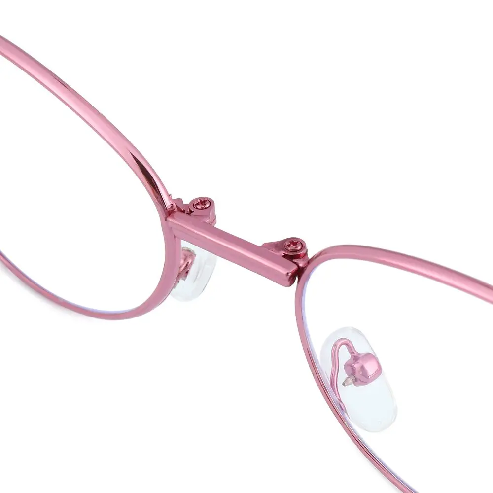 Klasyczne przenośne składane okulary do czytania okulary blokujące niebieskie światło okulary kobiety metalowa rama okulary do czytania z woreczek