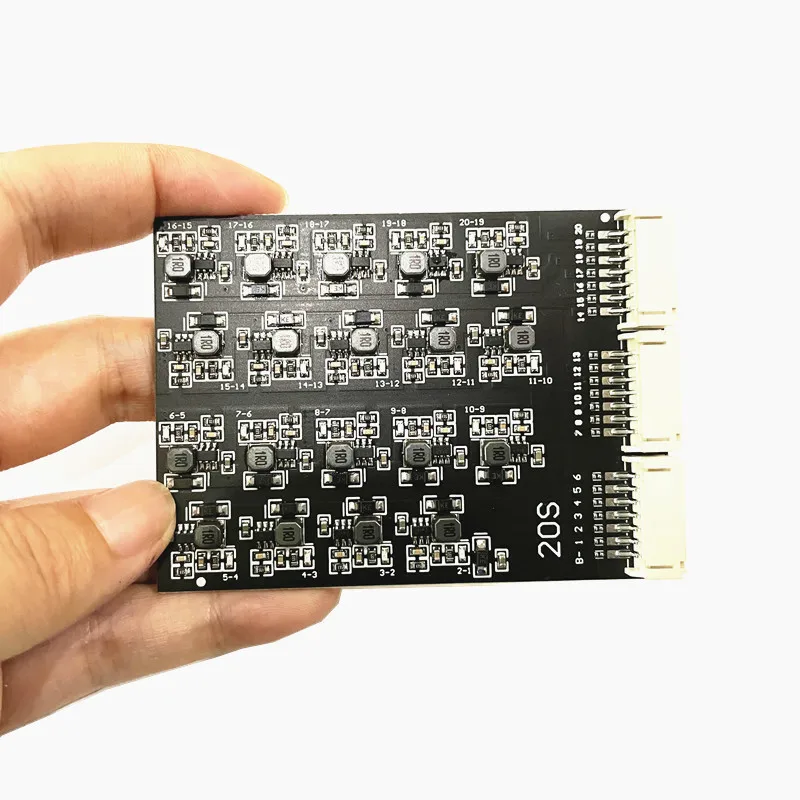 Équilibreur actif de transfert d'engergie inductive, 2S-24S, 4S, 6S, 8S13S, 16S, 20S, 24S, 0,8 A, 800mA, batterie Lifepo4, 3.7V Lipo, 3.2V