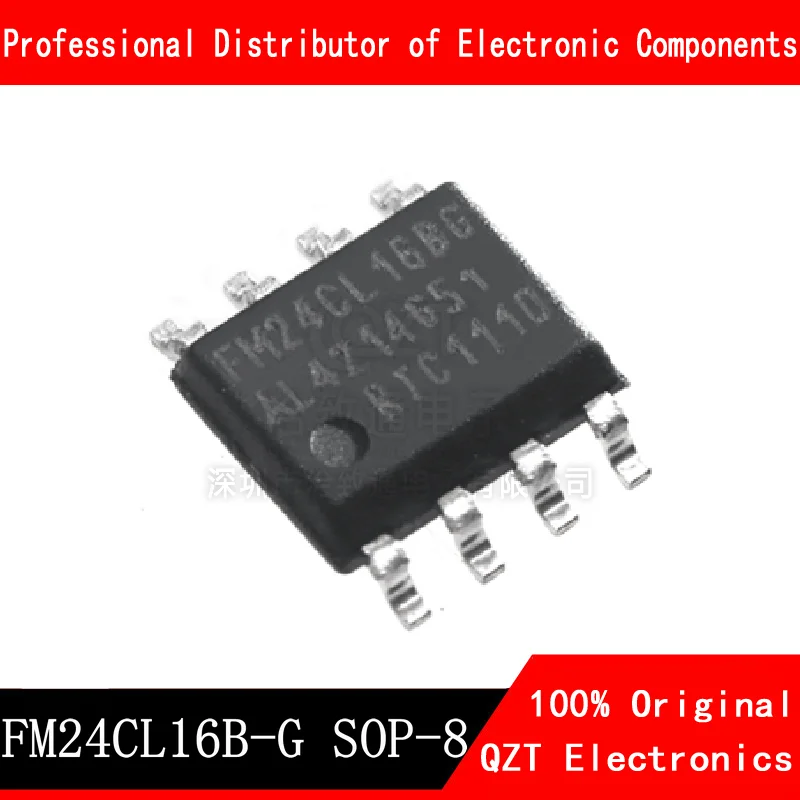 Chip de memoria no volátil ferroeléctrica FM24CL16 SOP-8, original, 10 unids/lote, FM24CL16B-G, nuevo, en Stock