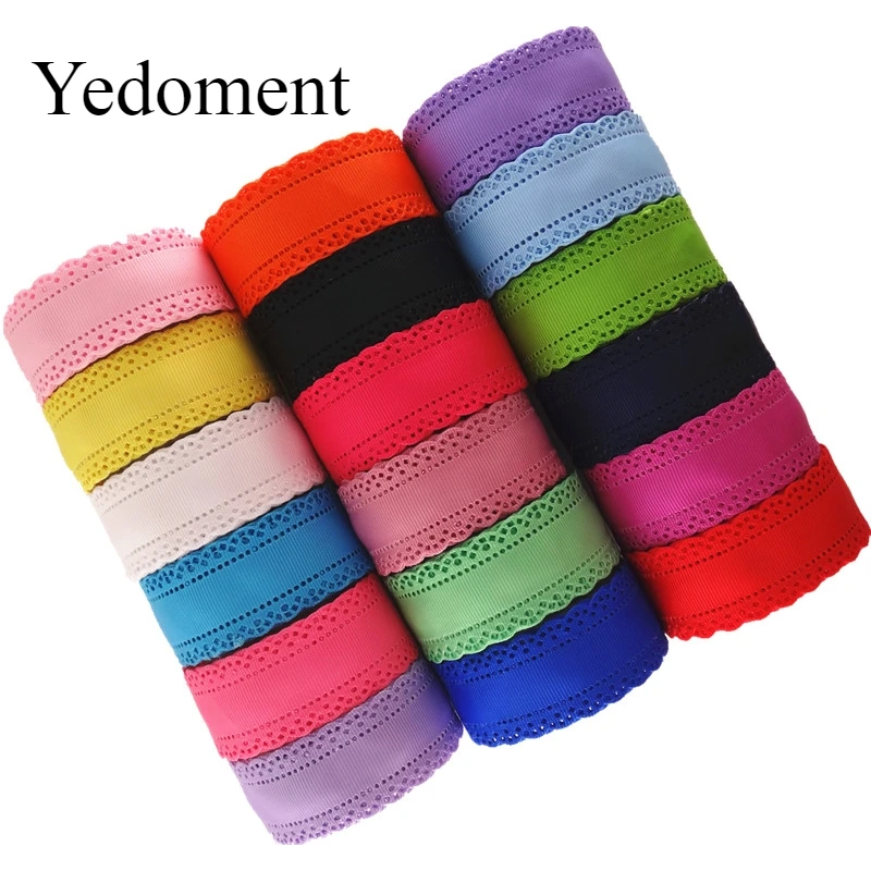 10 Yards 30MM Hollow Solid Grosgrain Ribbons For Cloth Tape Lace DIY Hair Bows Scrapbooking Decoration Accessories M15070458