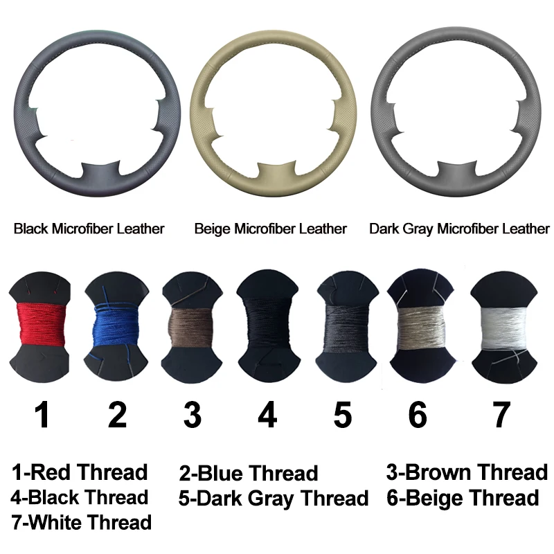 Car Auto Steering-Wheel Cover For Nissan March 2010 - 2015 Sunny 2011- 2013 Versa 2012-2014 Almera Cube NV200 Funda Volante 2012