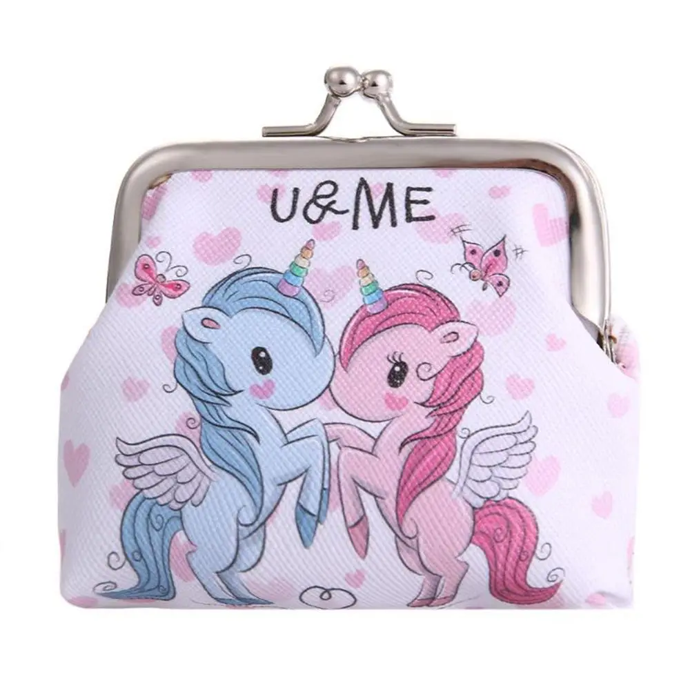 Vrouwen Portemonnee Mini Unicorn Portemonnee Kaarthouder Tas Portemonnee Clutch Wisseltas Kinderen Portemonnees Wisselgeld Houder Tassen Voor Meisjes