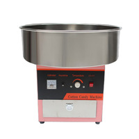 110v/220v Automatic Stainless Steel Cotton Candy Machine Commercial Candy Floss Maker for Parties Outdoor Activitise Home DIY