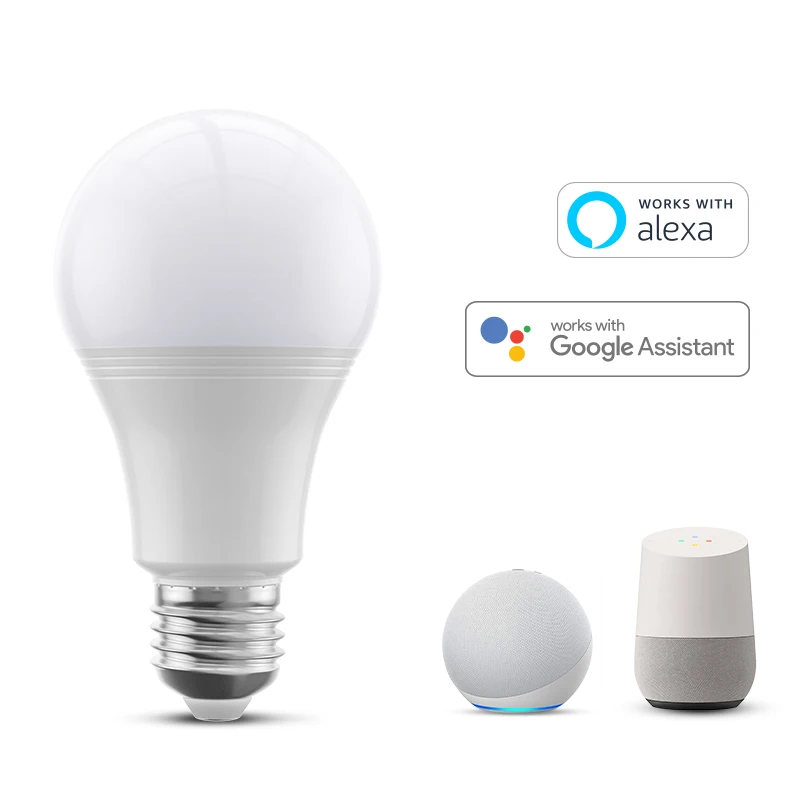 Broadlink Wifi Smart Bulb 1/2/3/4 PCS Smart Home Remote Control E27 LB27 C1 Dimmable Bulb Via  Work with Alexa Google Home