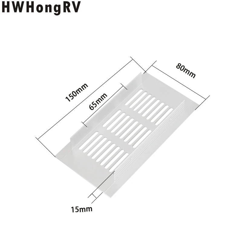 HWHongRV Aluminum RV 8x15cm Air Vent Louvred Grill Cover Ventilation Grille Set of 2 carvan Ventilation board