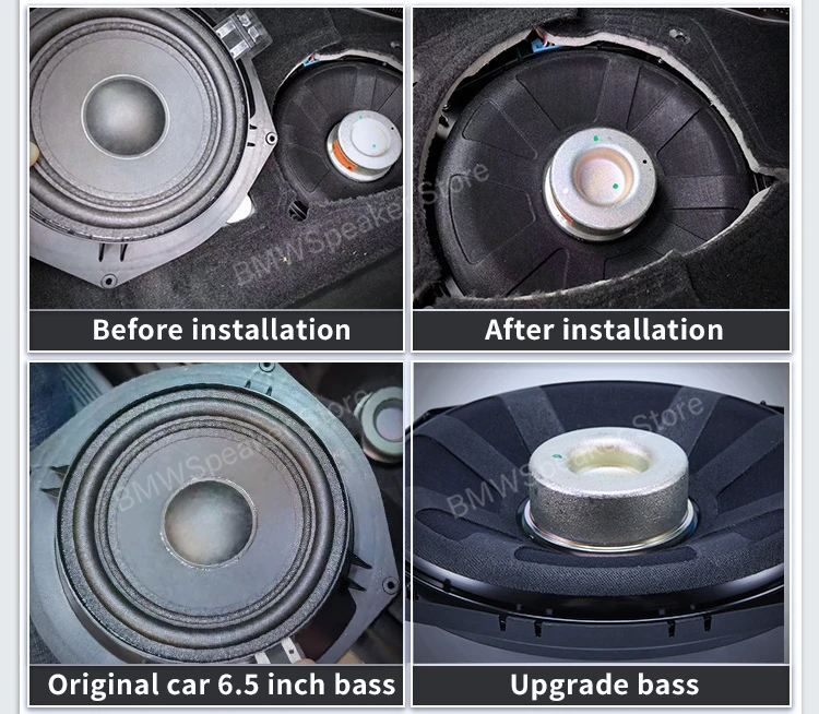 Subwoofer For BMW Universal F20 F22 F25 F10 F11 F30 F11 3GT F47 F45 F46 F39 X1 X3 2 4 8Ω 8 Inch Bass In The Car Woofer Speakers