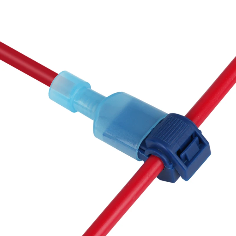 No stripping Quick Electrical Wire Connectors Snap Splice Lock Cable Terminals Crimp T-type plug line connector easy connect