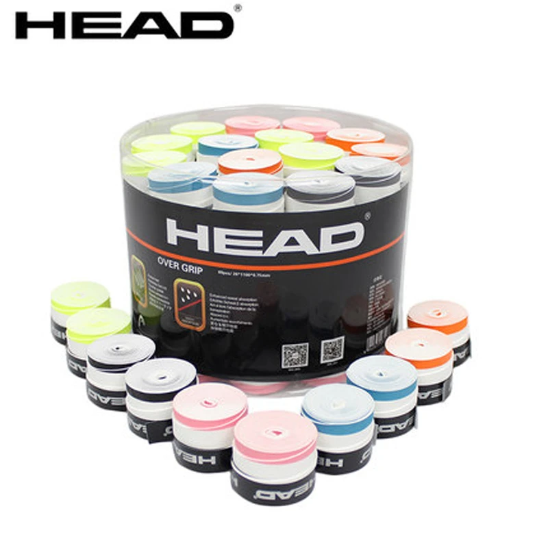 10Pcs HEAD Tennis Overgrip Tennis Grip Tennis Racket Padel Overgrip Shock Absorber Sweatband Overgrip Badminton Squash Griptape