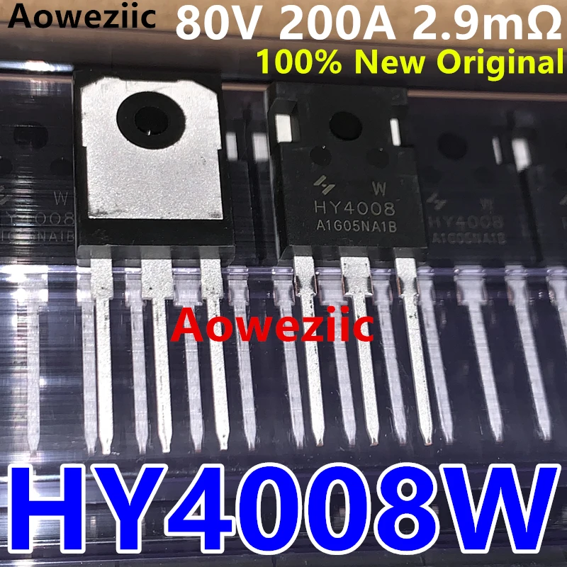 Aoweziic 10Pcs/Lot HY4008W HY4008 TO-247 2021+ 100% New Imported Original FET 80V 200A 2.9mΩ N-Channel Enhancement Mode MOSFET