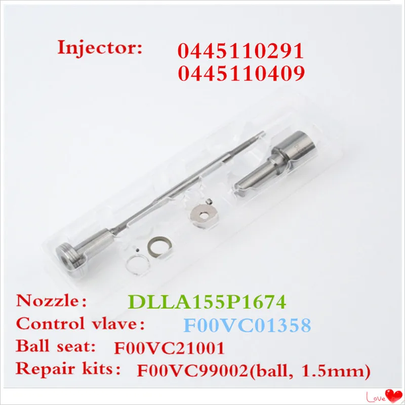 

Diesel common rail 0445110291 fuel nozzle DLLA155P1674 valve assembly F00VC01358 Euro-3 for Dachai CA4DC2CA498 injector assembly