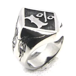 Stainless Steel 1% Biker Style Ring Men Boys Motorcycles Punk Rings Jewelry Size 7-13