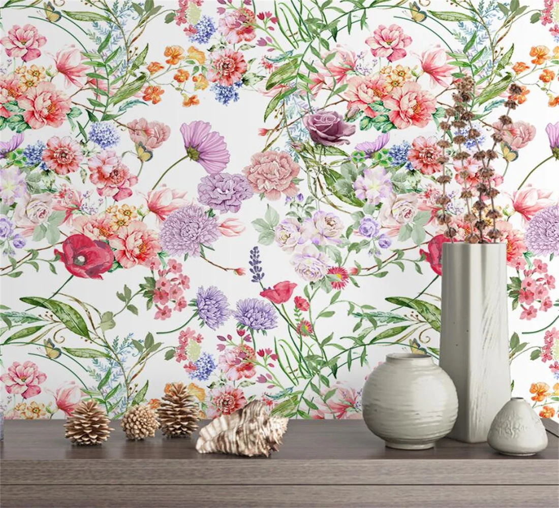 

papel de parede Custom photo wall paper large fresco 3d flowers TV Bedroom living room background wall 3d wallpaper