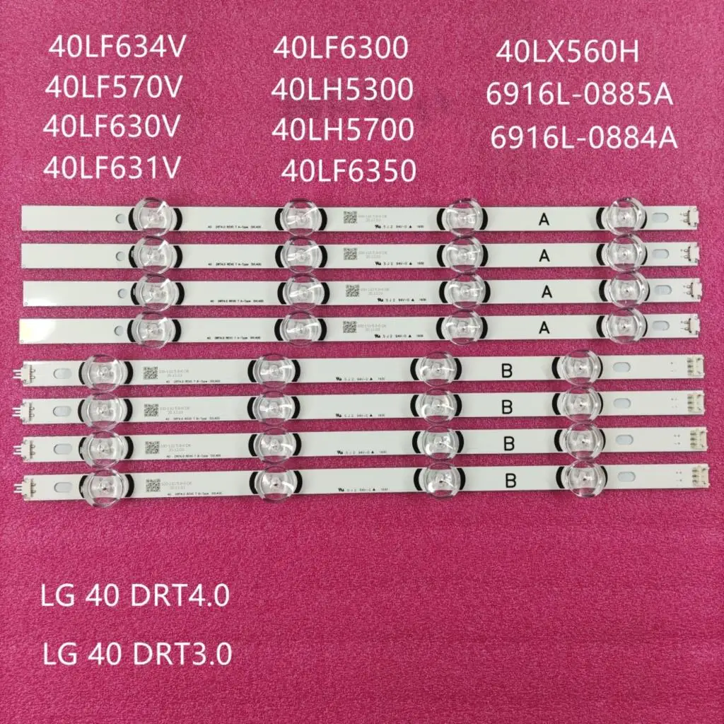 

LED Backlight For 40LF634V 40LF630V 40LF6300 40LH5300 40LH5700 40LF6350 40LF570V 40LF631V-ZA SVL400 6916L-0885A 0884A 40" DRT3.0