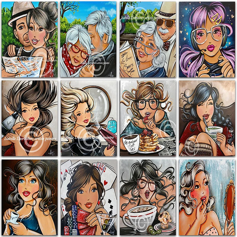 

Diamand 5D DIY Diamond Painting Cartoon Fat Ladies girl Full Square&Round Diamond mosaic embroidery Cross stitch home decor Art