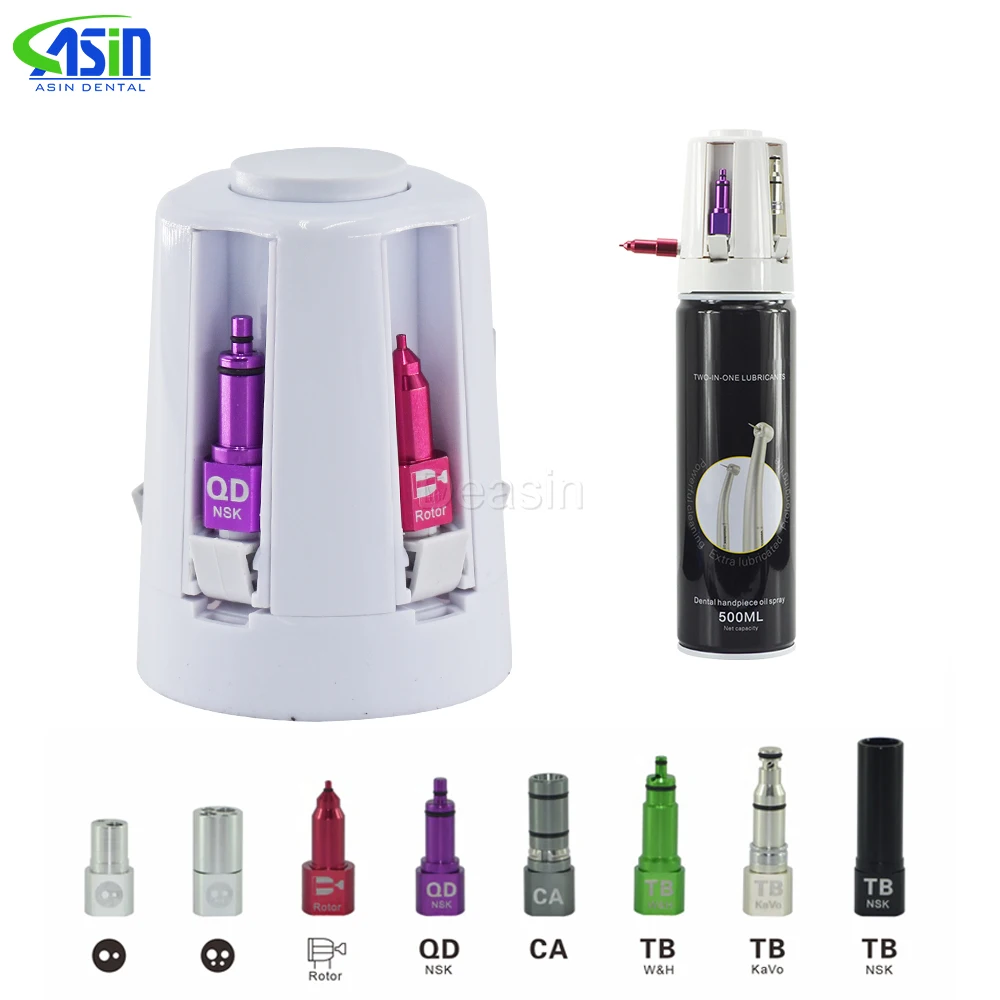 Dental dentist Handpiece Maintenance Portable Oil System Cleaning Lubrication Spray Cover Lab Oral Therapy Machine