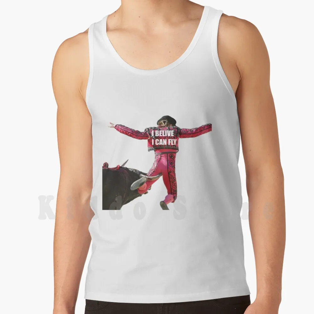 Creo Que Puedo Volar Camisetas sin Mangas Chaleco Sin Mangas Lucha de Toros Corrida Toros Torerosmuertos Torero Volar Punk Antisistema Fly