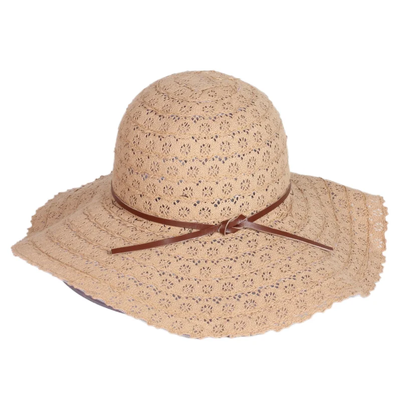 Ladies Fedora Hats Small Straw Hat European American Retro Gold Braided Hat Female shade Flat Cap