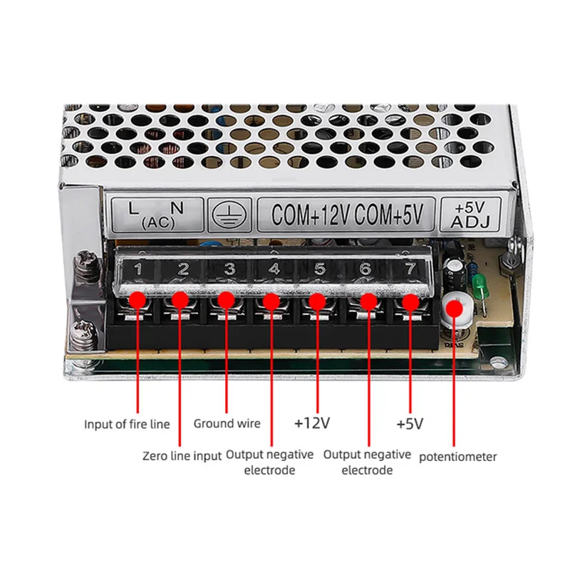 Dual 60 Watt Two Groups Output 5V 12V 24V Switching Power Supply SMPS D-60 Converter Alimentatore Source Adapter For Led Strip