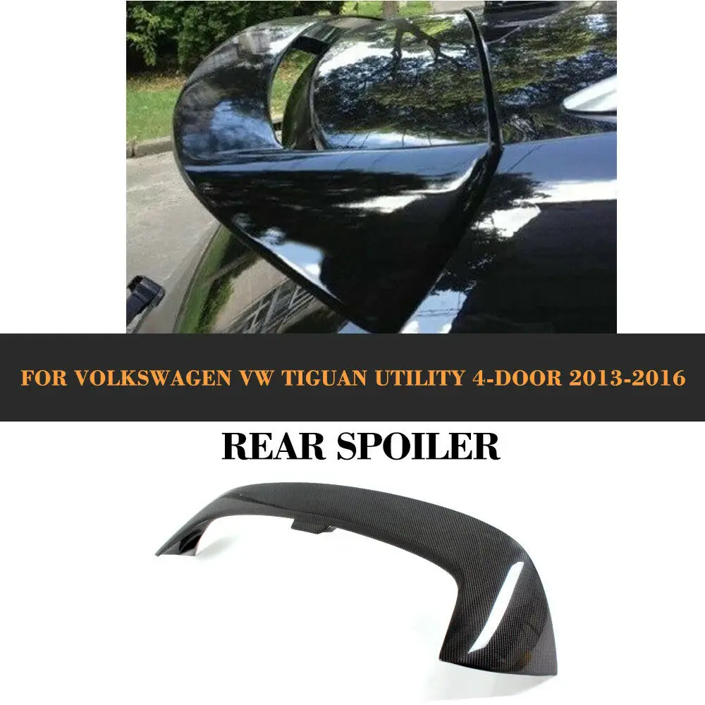 

Rear Roof Spoiler Bumper Wing Carbon Fiber Fit forVolkswagon VW Tiguan 2013-2016 4D