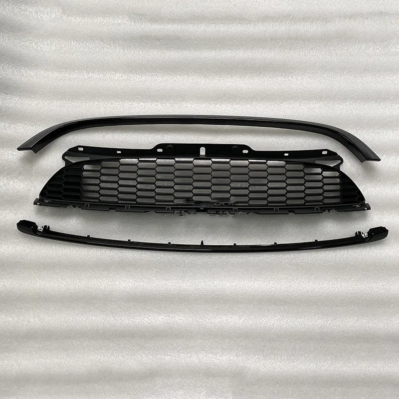 Grille de pare-chocs avant avec bande chromée, couvercle antibrouillard arrière Sunshine, lampe de garde-boue pour BMW MINI R55, R56, R57