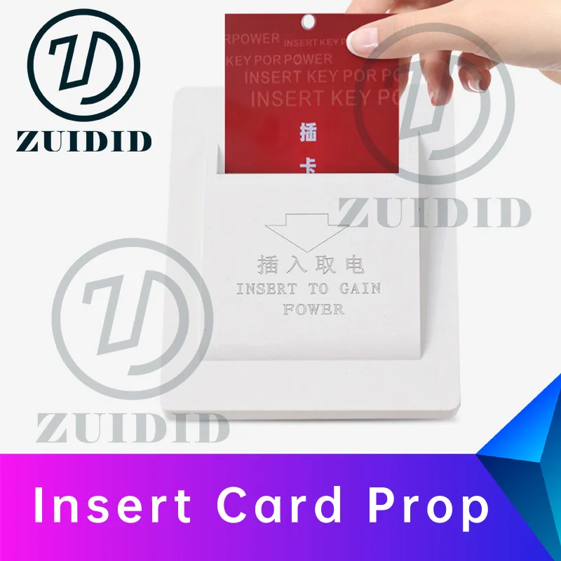 

ZUIDID escape room Insert Card Prop insert the cards into the card slots that need to be inserted to unlock escape game