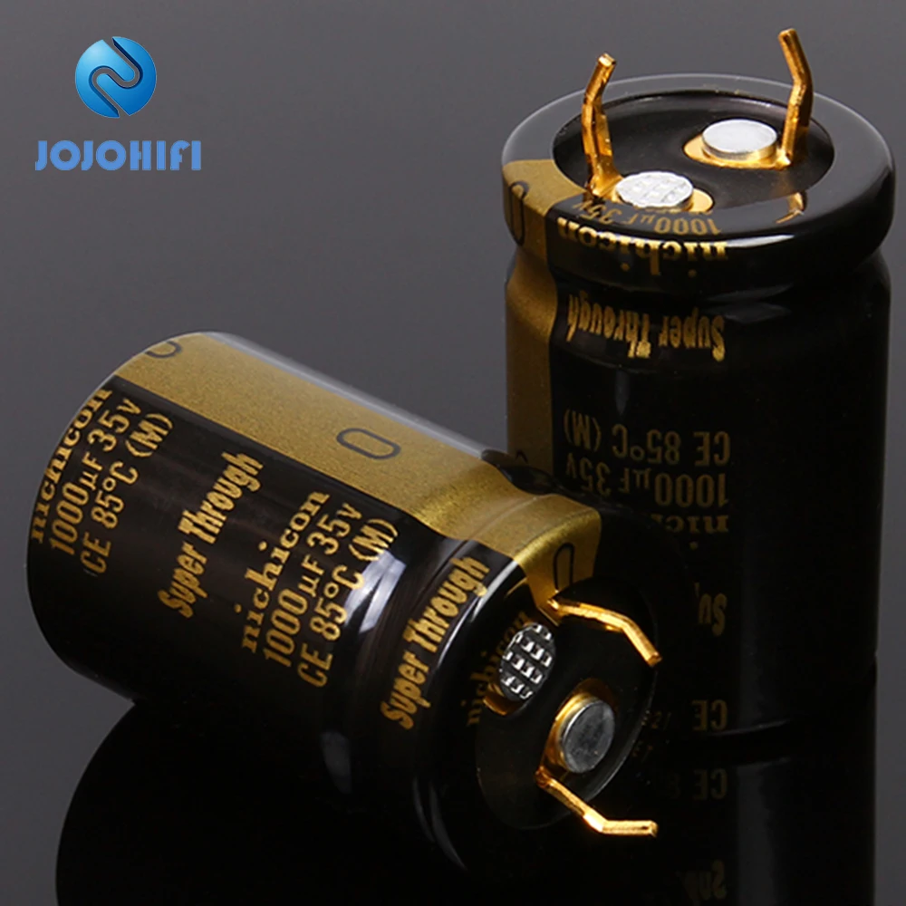 

KG Super Through 1000UF 35V 20x30mm Pitch 10mm 35V/1000uf Super Penetration Electrolytic Capacitor with Gold-plated Copper Feet