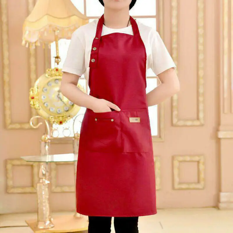 Hot Sale Cooking Kitchen Apron For Woman Men Chef Waiter Cafe Shop BBQ Hairdresser Aprons Bibs Kitchen Accessory