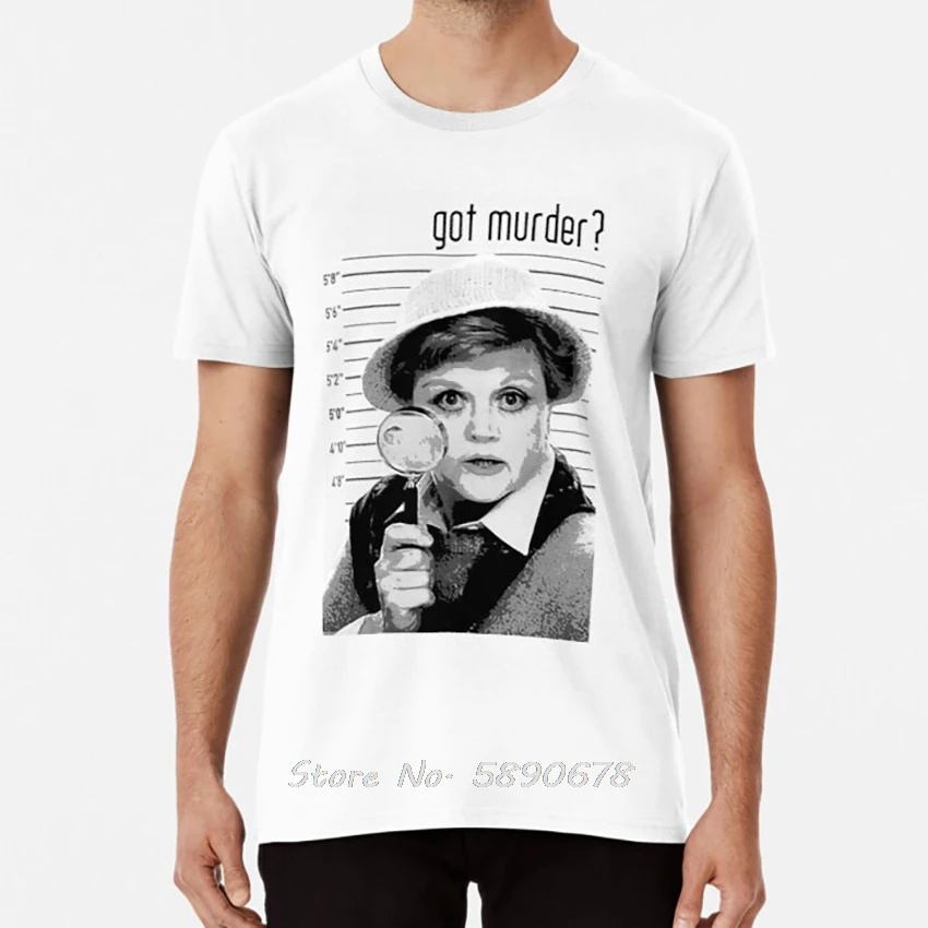 Ha llegado un Murder Camiseta de manga corta para hombre, camisa de manga corta de algodón, estilo Harajuku, con frase Murder She write, Jb, Daisy, Mystery Cabot, Cove, Angela Lansbury, de los años 1980