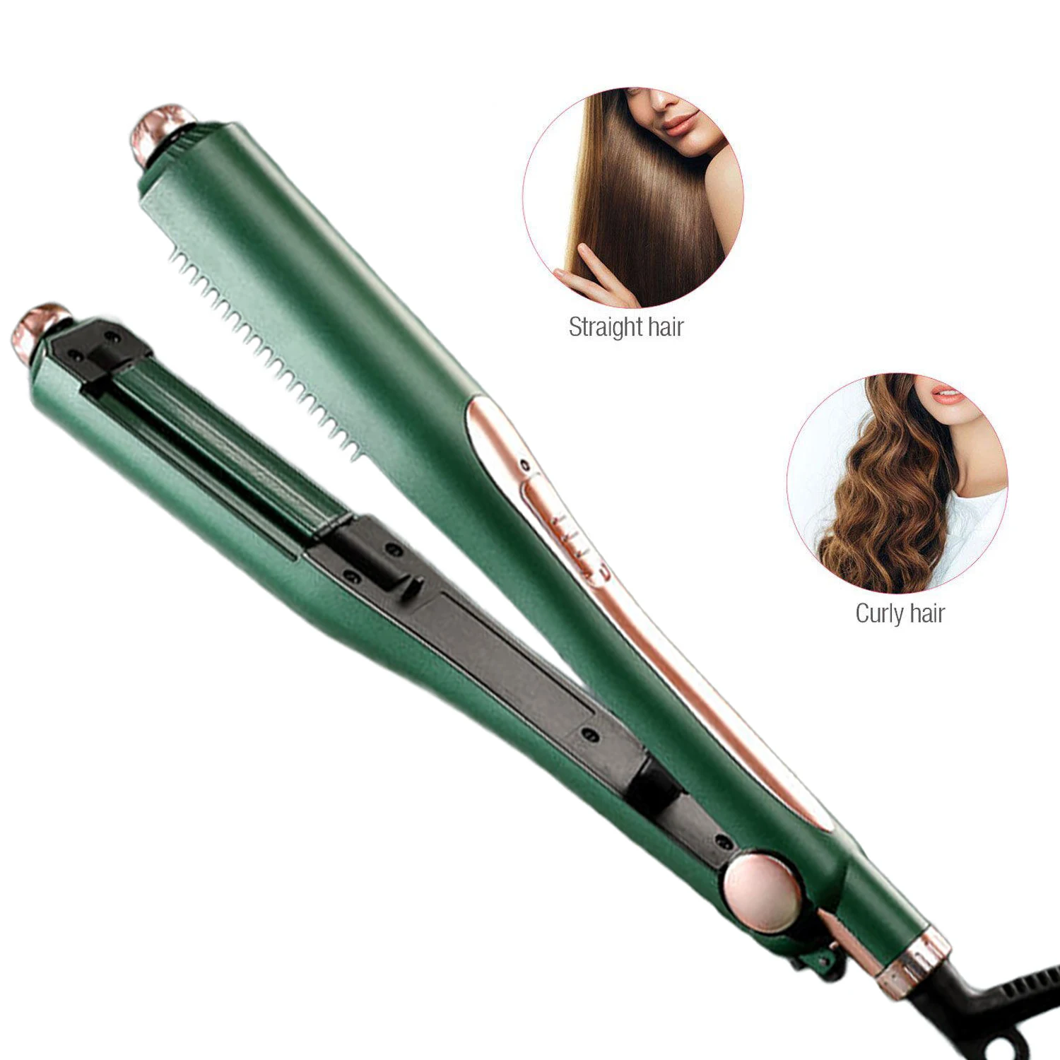 

Electric Hot Heating Comb 4 in 1 Hair Straightener Wave Hair Curler Multifunctional Negative Ion Straightening Iron Fast Heating