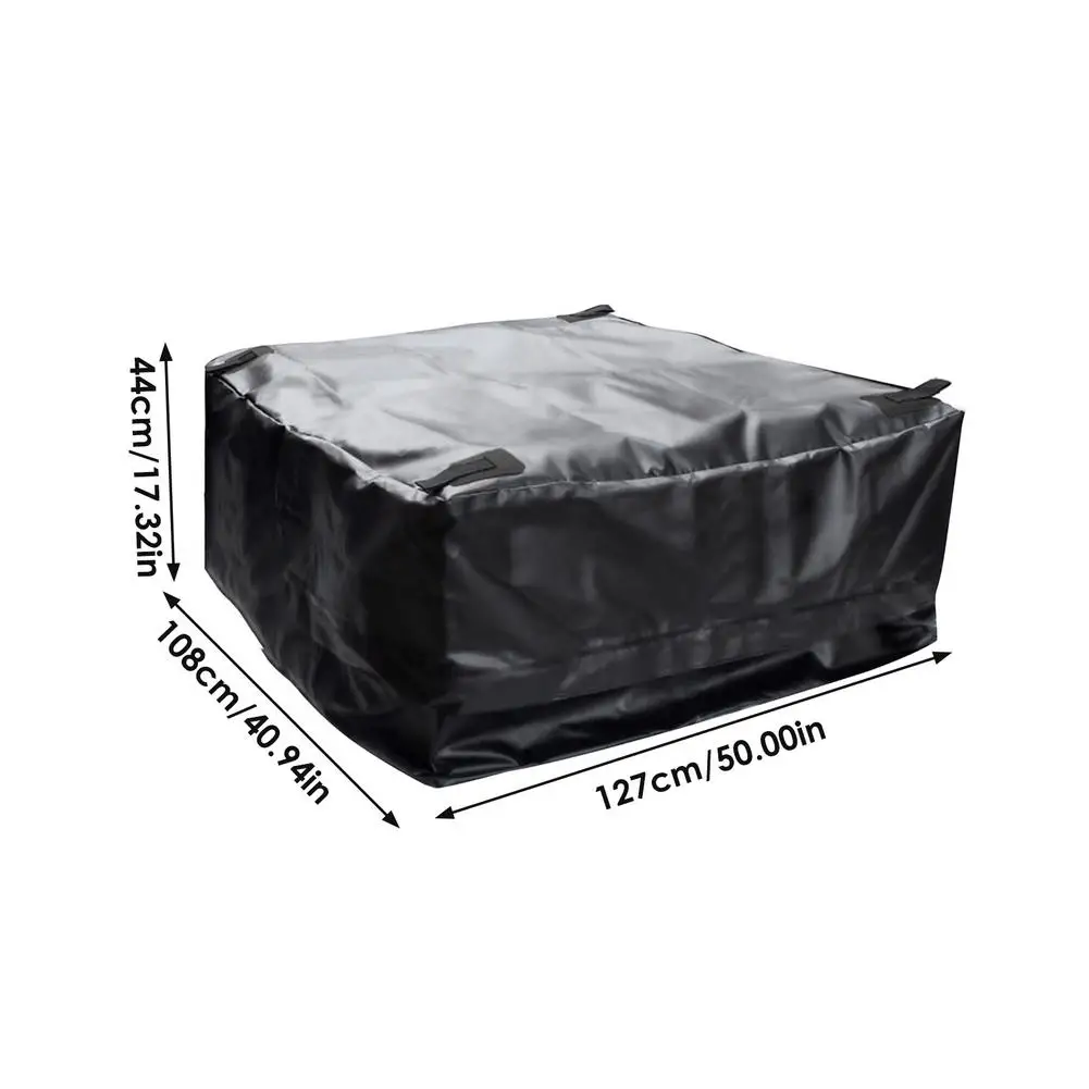 127*104*44cm Waterproof Truck Bag Car Cargo Rooftop Bag Black Large Capacity Storage Luggage Carrier Travel For SUV Van Pickup